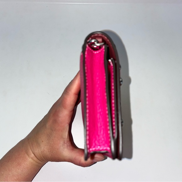 Coach Anna Foldover Clutch Crossbody With Rivets - Picture 6 of 12